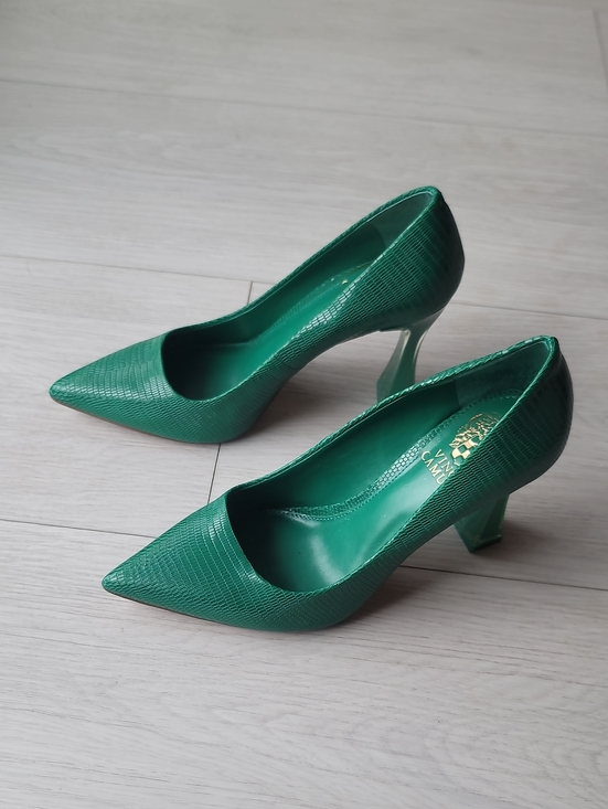 Vince Camuto Shoes - Vince Camuto Embossed Snake Pump In Green